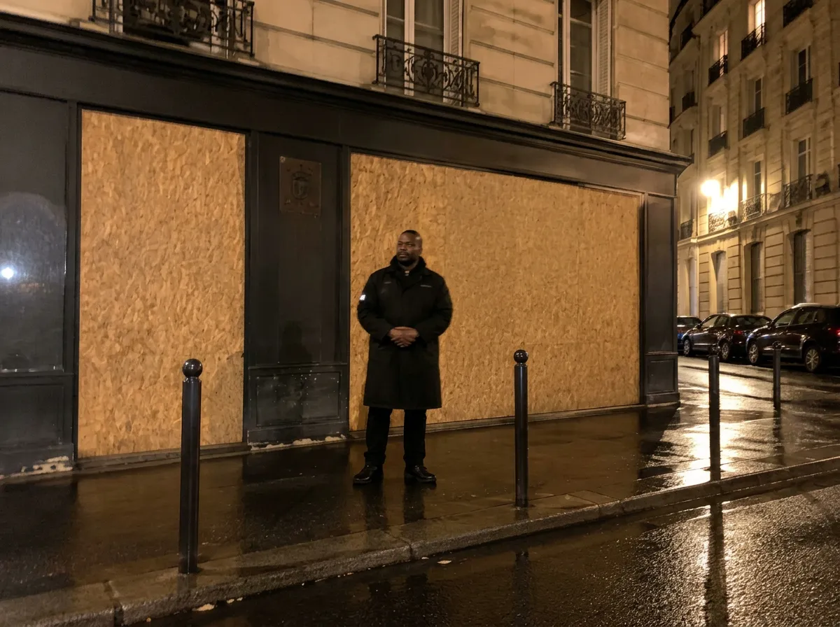 Sécurité fixe pour commerce à Paris – situation type